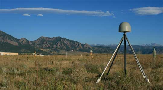 Photograph of a GPS ground receiver