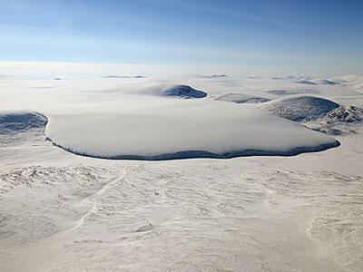 Photograph of Barnes Ice Cap on Baffin Island
